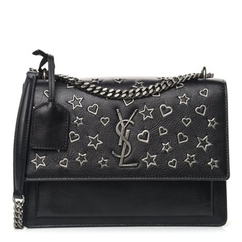 ysl handbags collage hearts stars|SAINT LAURENT Calfskin Stars and Hearts Medium Monogram .